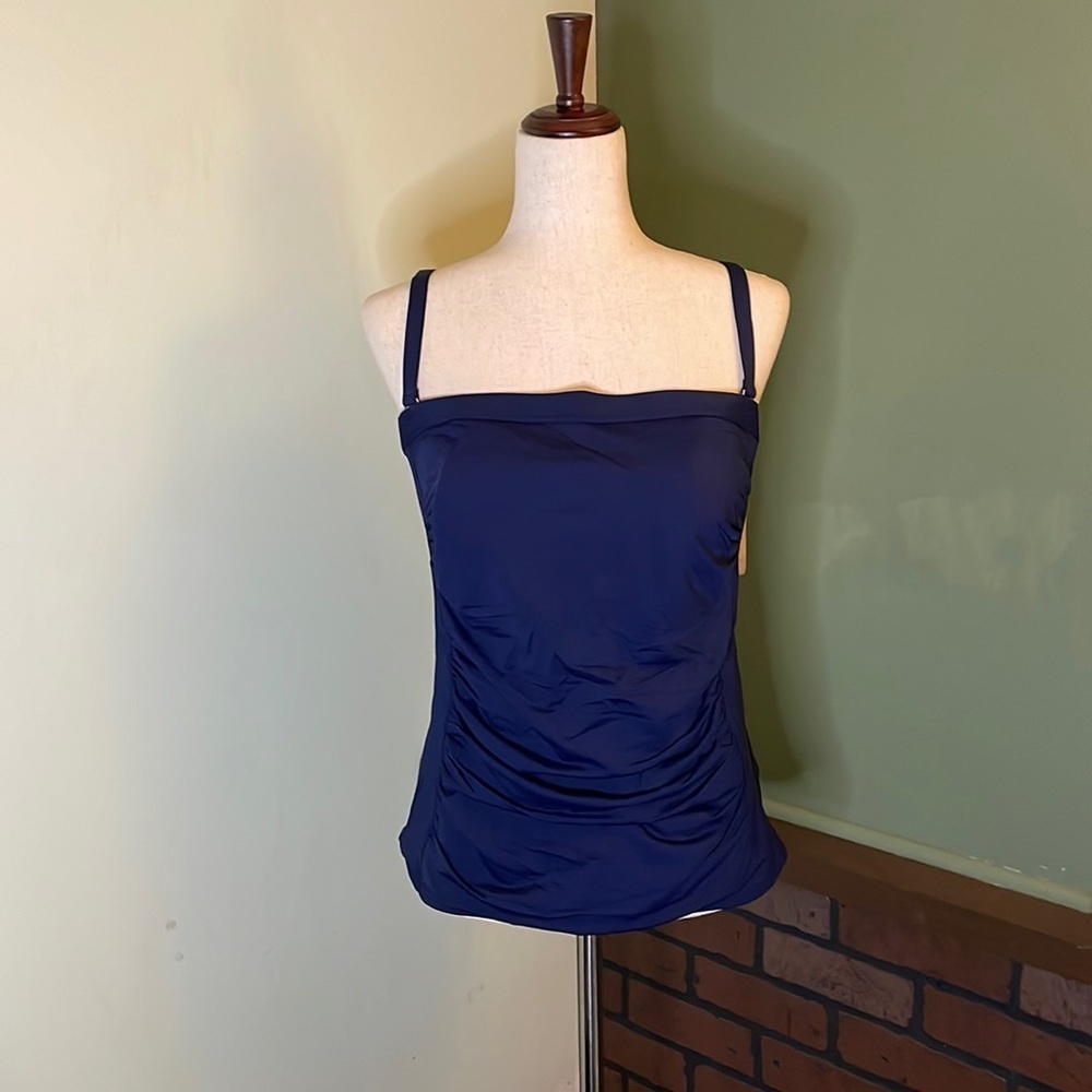 12 Lands End Tankini Swim Top A06 6519